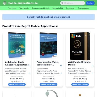 Screenshot mobile-applications.de