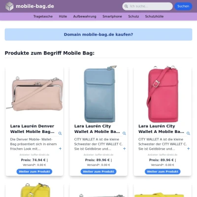 Screenshot mobile-bag.de