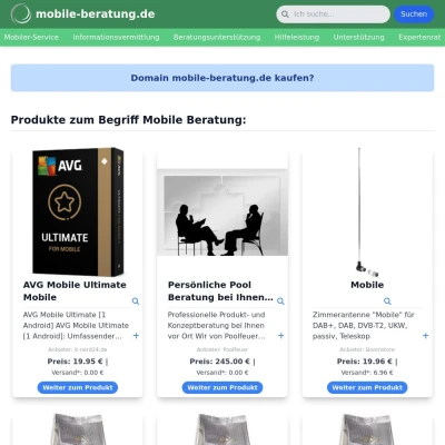 Screenshot mobile-beratung.de