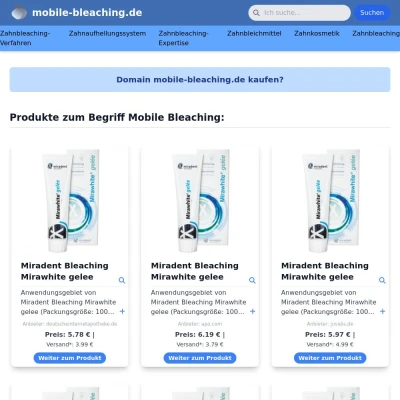 Screenshot mobile-bleaching.de