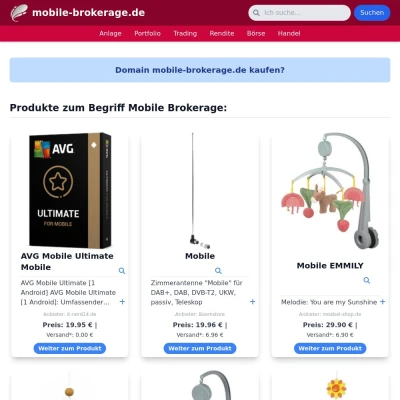 Screenshot mobile-brokerage.de