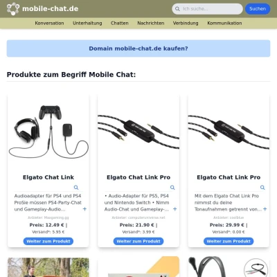 Screenshot mobile-chat.de