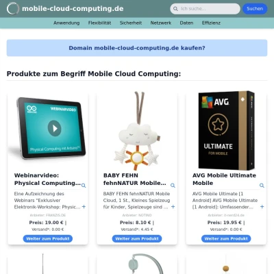 Screenshot mobile-cloud-computing.de
