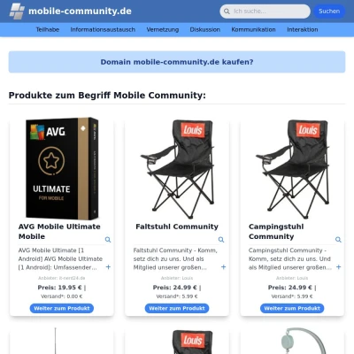 Screenshot mobile-community.de
