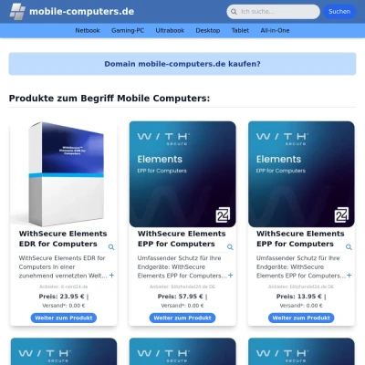 Screenshot mobile-computers.de