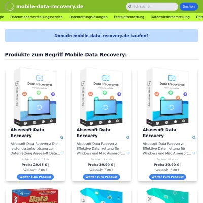 Screenshot mobile-data-recovery.de