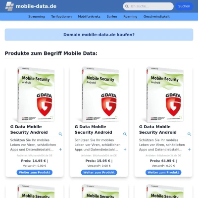 Screenshot mobile-data.de