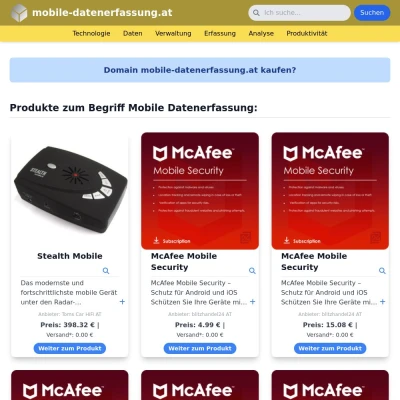 Screenshot mobile-datenerfassung.at