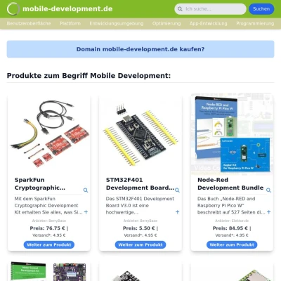 Screenshot mobile-development.de