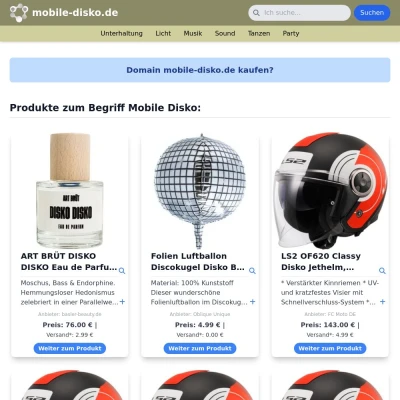 Screenshot mobile-disko.de
