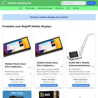 Screenshot mobile-display.de