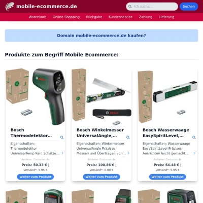 Screenshot mobile-ecommerce.de