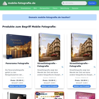 Screenshot mobile-fotografie.de