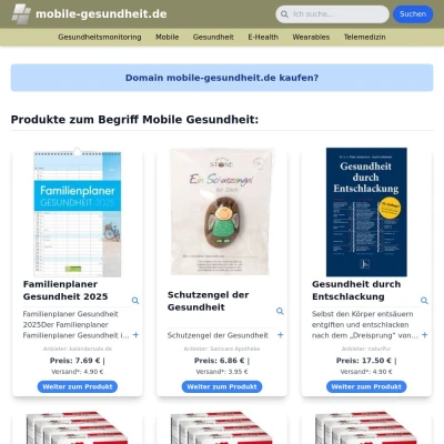 Screenshot mobile-gesundheit.de