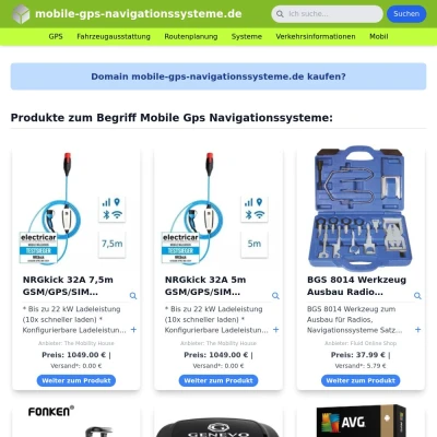 Screenshot mobile-gps-navigationssysteme.de