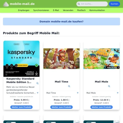 Screenshot mobile-mail.de