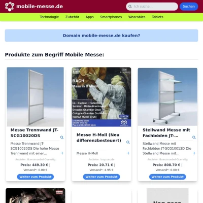 Screenshot mobile-messe.de