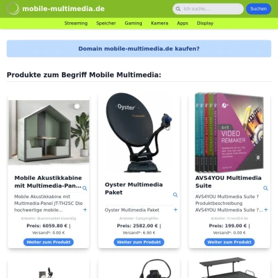 Screenshot mobile-multimedia.de
