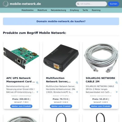 Screenshot mobile-network.de