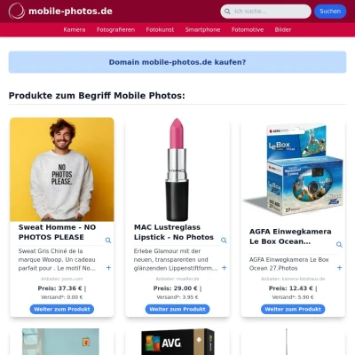Screenshot mobile-photos.de