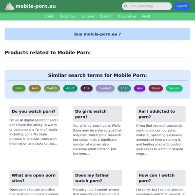 Screenshot mobile-porn.eu