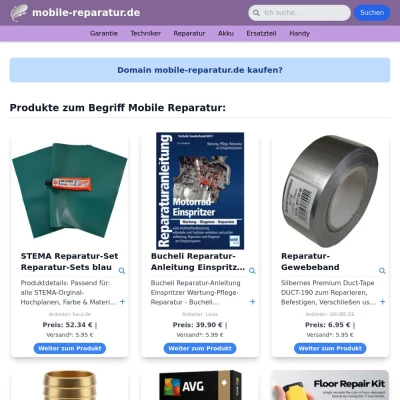 Screenshot mobile-reparatur.de