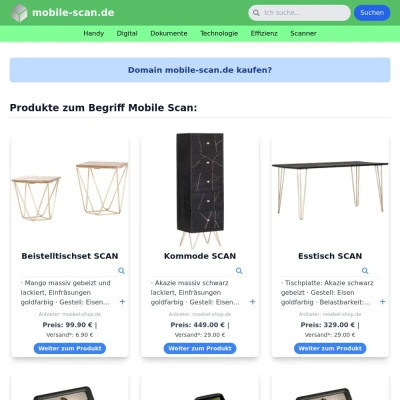 Screenshot mobile-scan.de