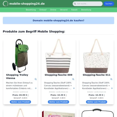 Screenshot mobile-shopping24.de