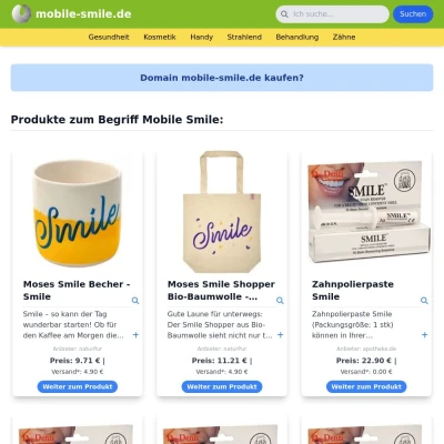 Screenshot mobile-smile.de