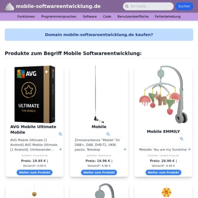 Screenshot mobile-softwareentwicklung.de