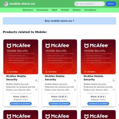 Screenshot mobile-store.eu