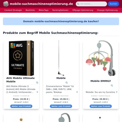 Screenshot mobile-suchmaschinenoptimierung.de