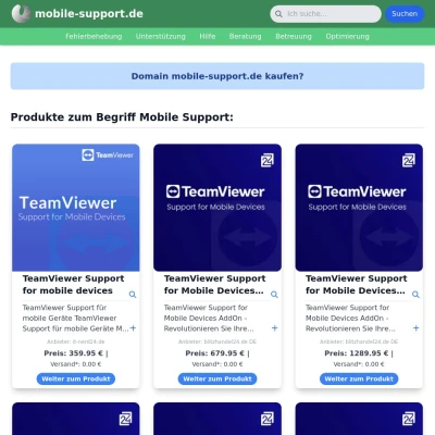 Screenshot mobile-support.de