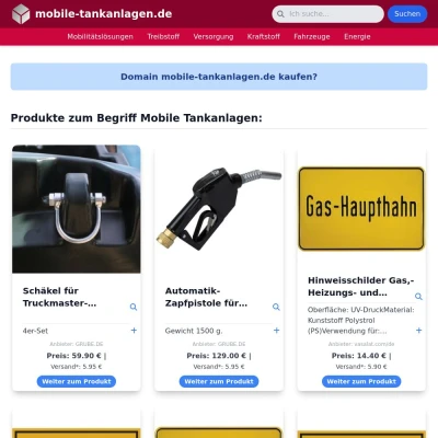 Screenshot mobile-tankanlagen.de
