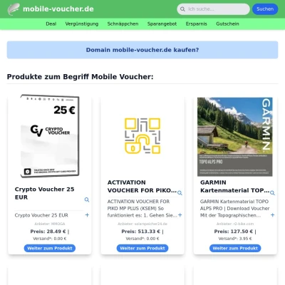 Screenshot mobile-voucher.de