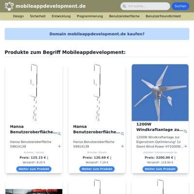 Screenshot mobileappdevelopment.de