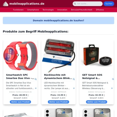 Screenshot mobileapplications.de