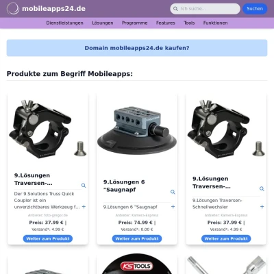 Screenshot mobileapps24.de