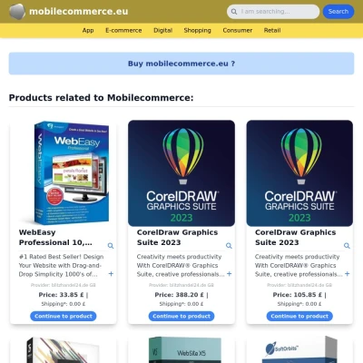 Screenshot mobilecommerce.eu