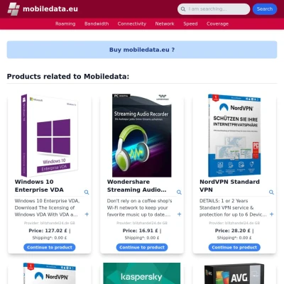 Screenshot mobiledata.eu