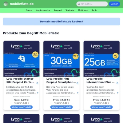 Screenshot mobileflats.de