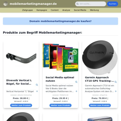 Screenshot mobilemarketingmanager.de