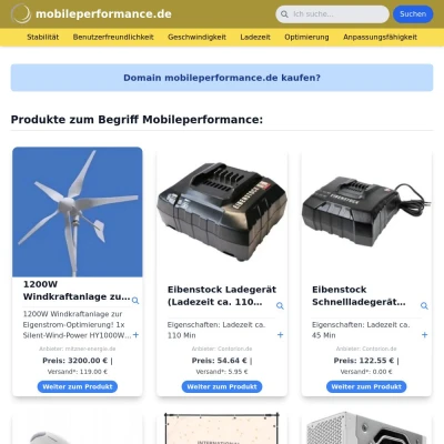 Screenshot mobileperformance.de