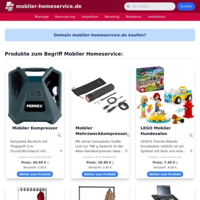 Screenshot mobiler-homeservice.de