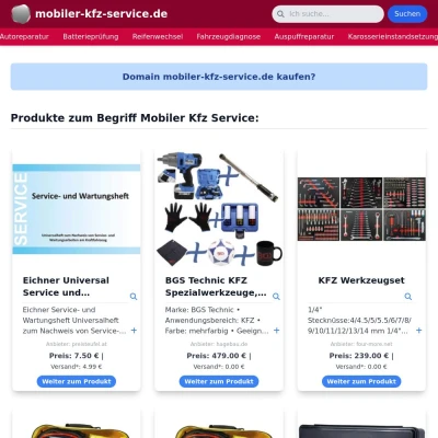 Screenshot mobiler-kfz-service.de