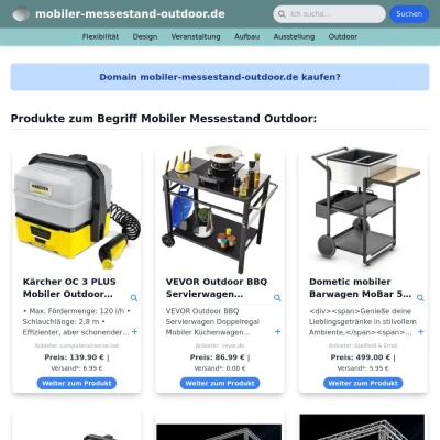 Screenshot mobiler-messestand-outdoor.de