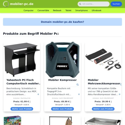 Screenshot mobiler-pc.de