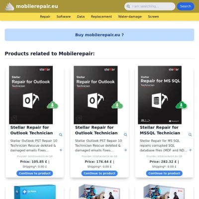 Screenshot mobilerepair.eu
