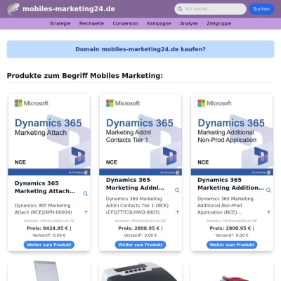 Screenshot mobiles-marketing24.de