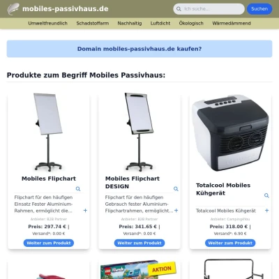 Screenshot mobiles-passivhaus.de